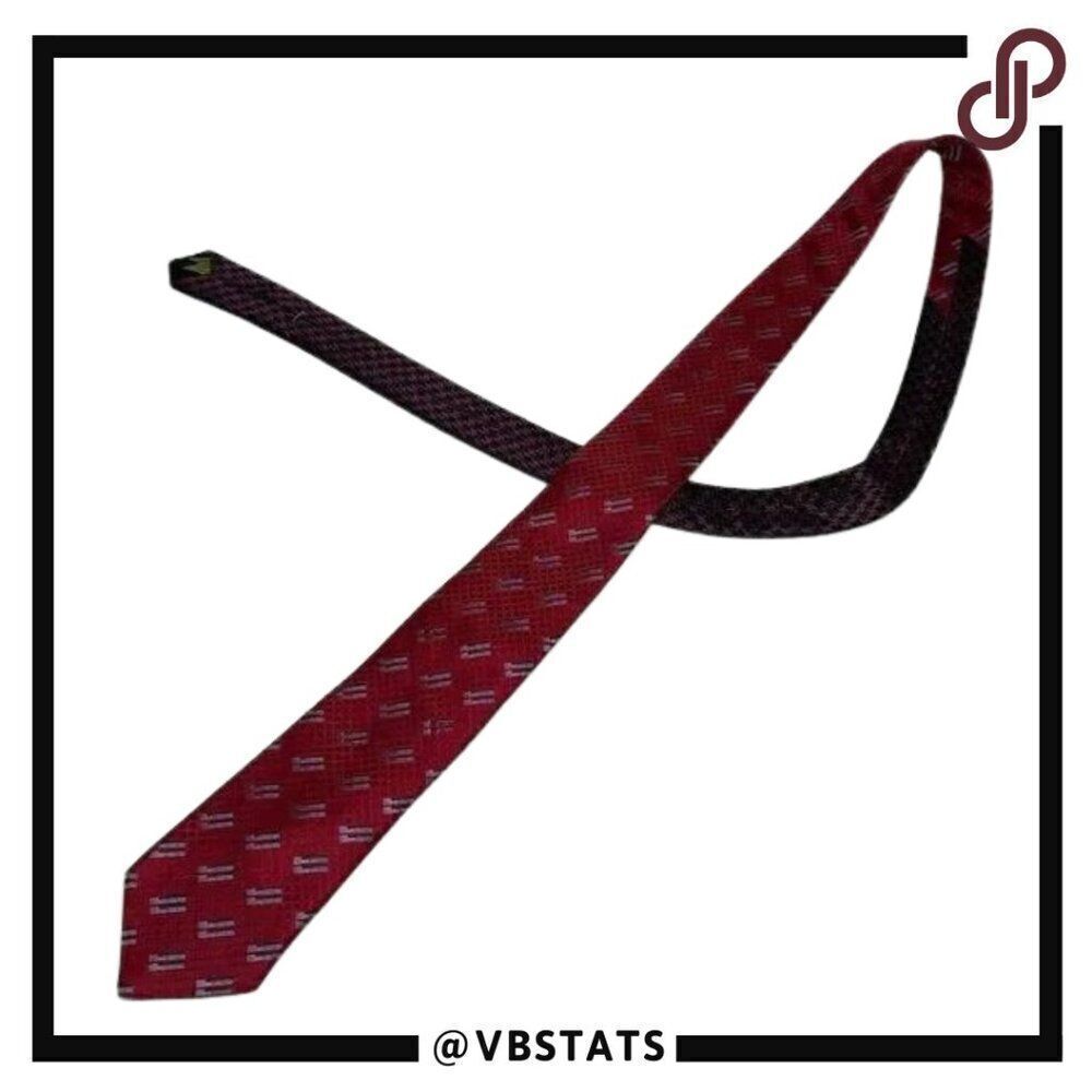 Robert Graham Red-Purple-Gray Luxury Designer Silk Trendy Tie